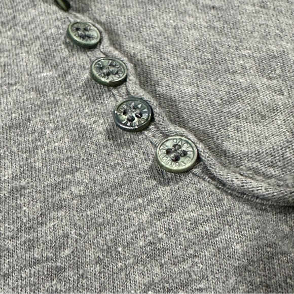 Zadig Voltaire Monastir ML Mens Grey Long Sleeve Henley Shirt Sz XS Art Is Truth - Picture 16 of 16